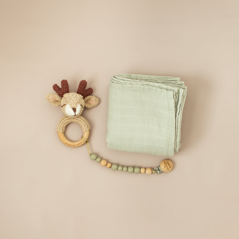 Pacifier Clip (Sage Green)
