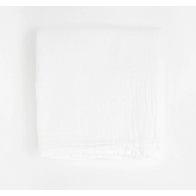Muslin Swaddle Blanket (White)